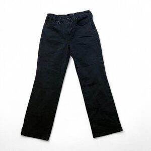 Good American Black Straight Leg Jeans